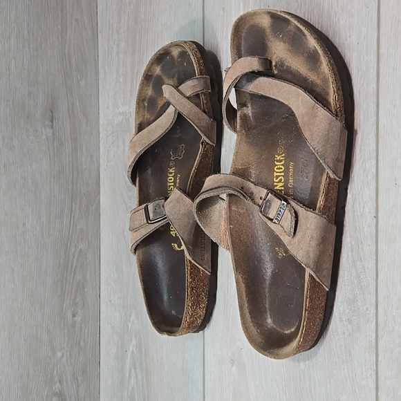 Birkenstock Women's Loop Toe Mayari Sandals Flats Shoes Sz 40/9 Narrow - Picture 2 of 12